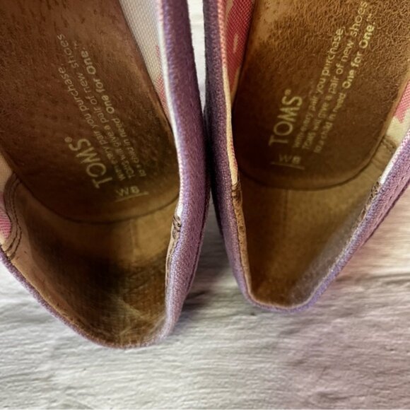 Toms Lavender Orchid Peep Toe Wedge Heel Sandals - Picture 13 of 14